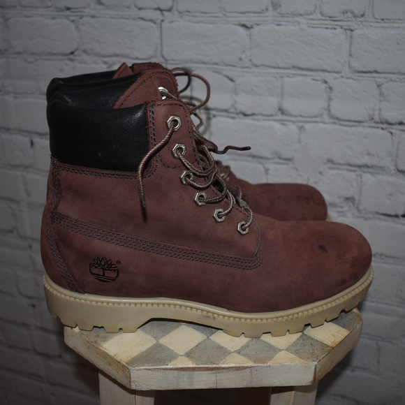 maroon womens timberlands